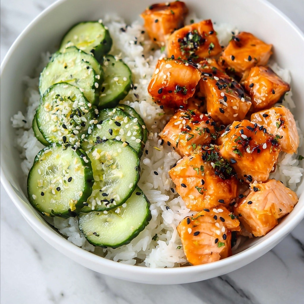 Teriyaki Salmon Bites with Avocado and Cucumber Salsa Recipe 5 Teriyaki Salmon Bites with Avocado and Cucumber Salsa Recipe - Recipe Image