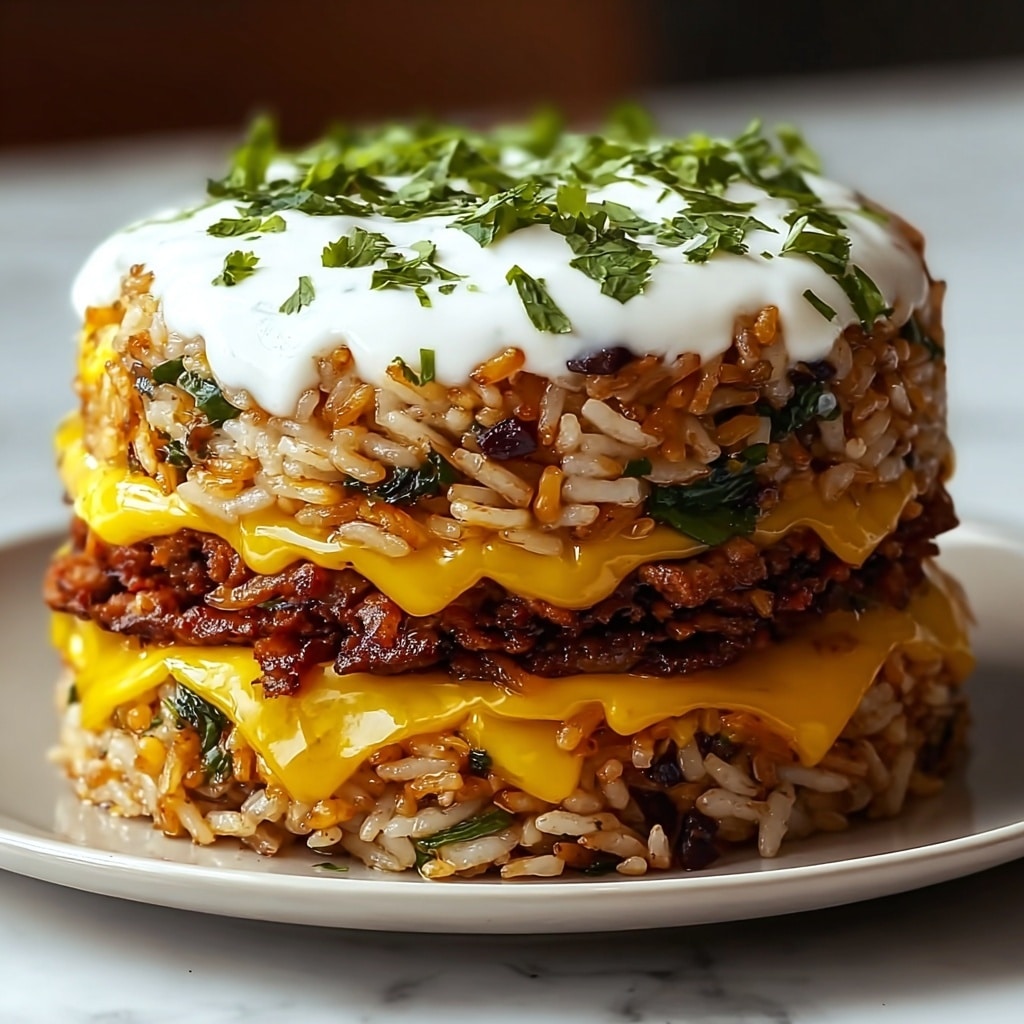 A Family Favorite: Mediterranean Falafel Rice Stack Recipe