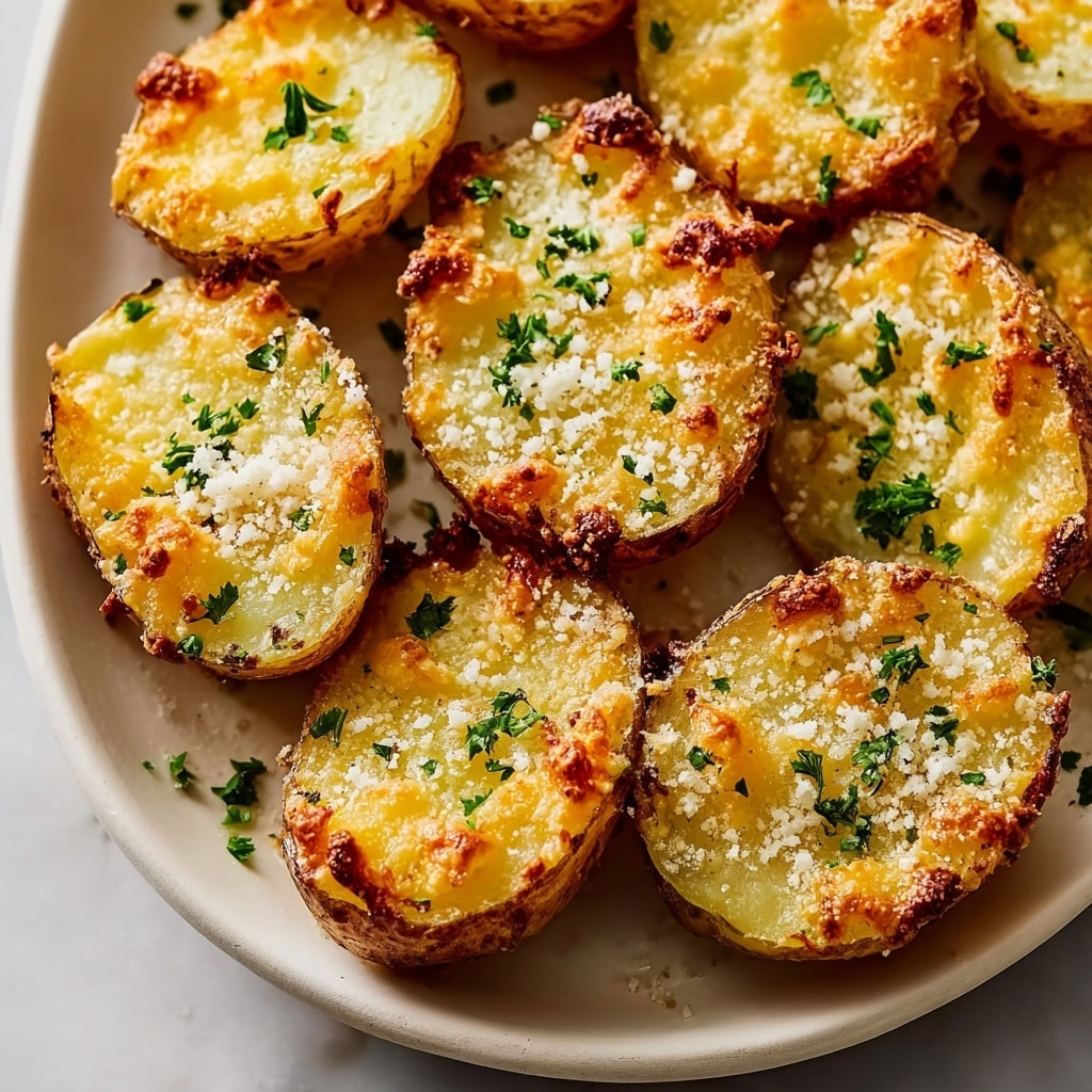 Crispy Parmesan Garlic Potatoes Recipe