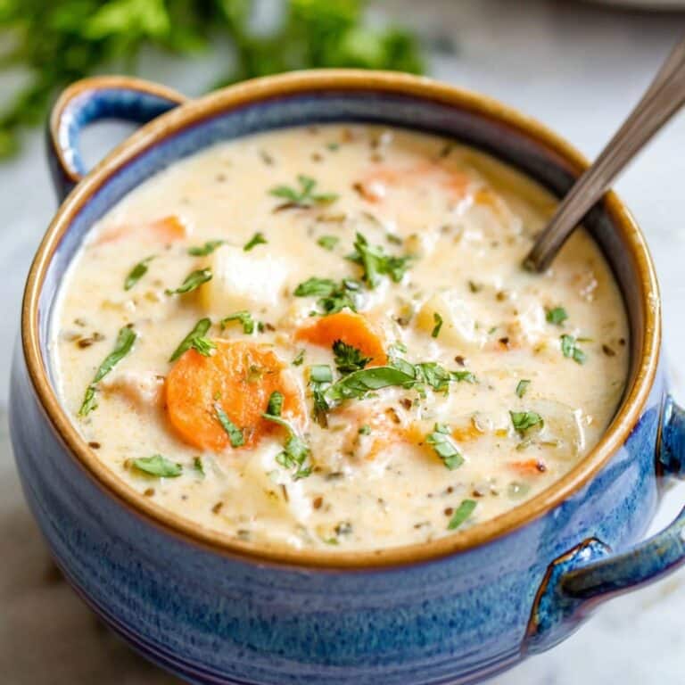 Slow Cooker Creamy Chicken and Wild Rice Soup Recipe