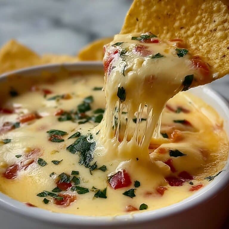 White Queso Dip with Tomatoes and Cilantro Recipe