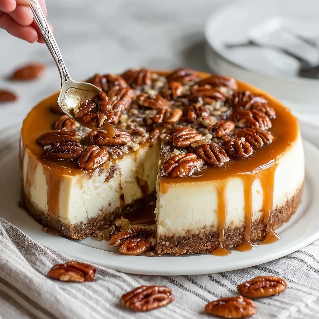 Butter Pecan Cheesecake Recipe - Recipe Image