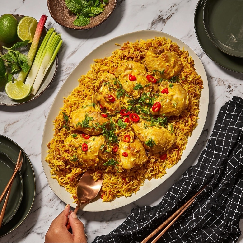 Spiced Chicken with Fragrant Rice and Colorful Vegetables Recipe 4 Spiced Chicken with Fragrant Rice and Colorful Vegetables Recipe - Recipe Image