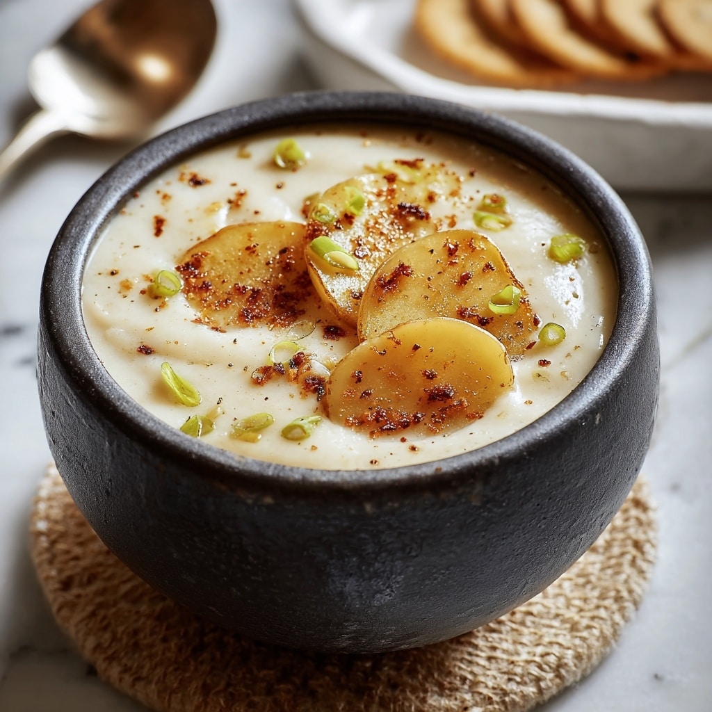 Baked Potato Soup with Chicken Sausage, Cheddar, and Green Onions Recipe 5 Baked Potato Soup with Chicken Sausage, Cheddar, and Green Onions Recipe - Recipe Image