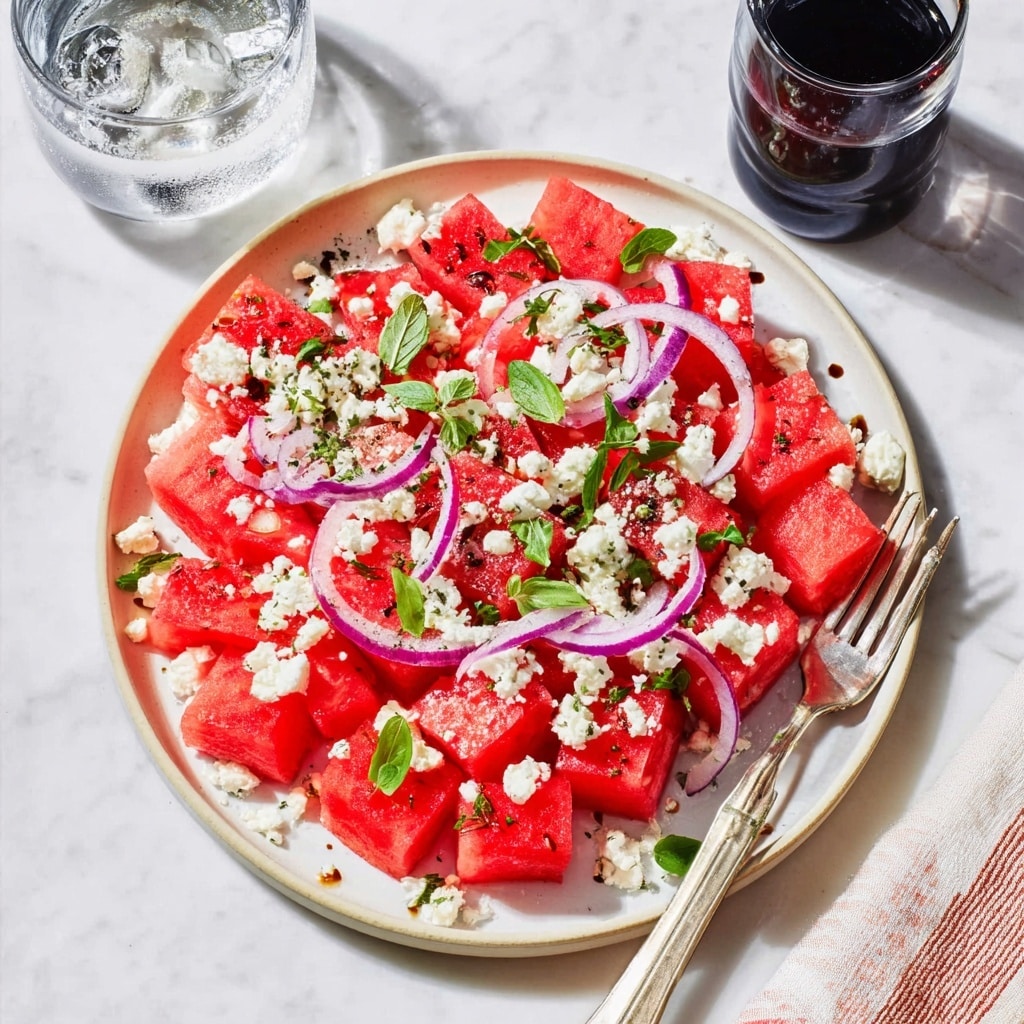 Watermelon Feta Salad Recipe 5 Watermelon Feta Salad Recipe - Recipe Image