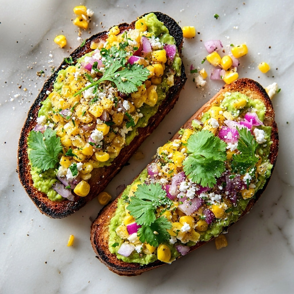 Mexican Street-Corn Avocado Toast Recipe 5 Mexican Street-Corn Avocado Toast Recipe - Recipe Image