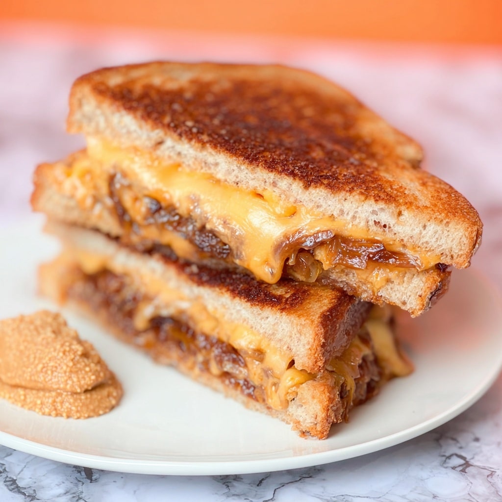 Caramelized Onion Pear Grilled Cheese Sandwich Recipe 5 Caramelized Onion Pear Grilled Cheese Sandwich Recipe - Recipe Image