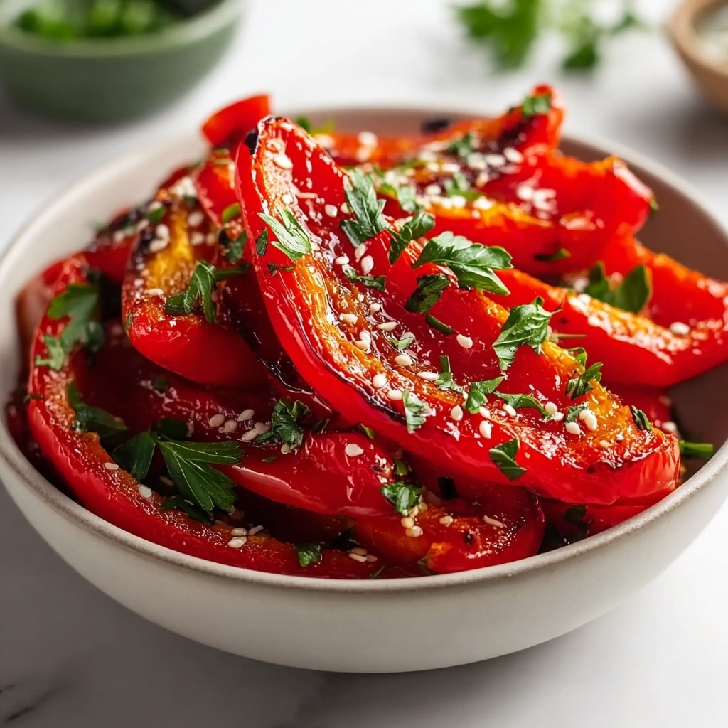 Piedmontese Roasted Peppers with Garlic and Parsley Recipe