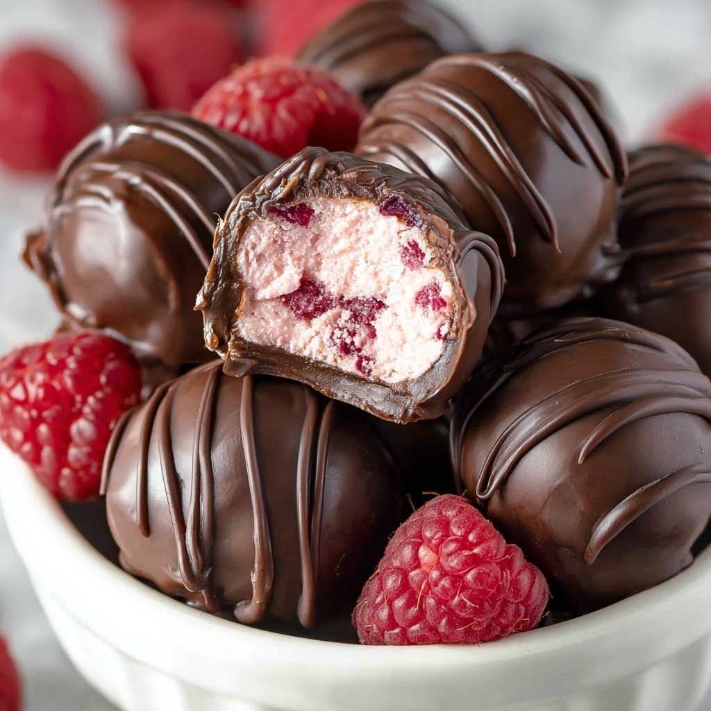 Raspberry Cheesecake Truffles Recipe 5 Raspberry Cheesecake Truffles Recipe - Recipe Image