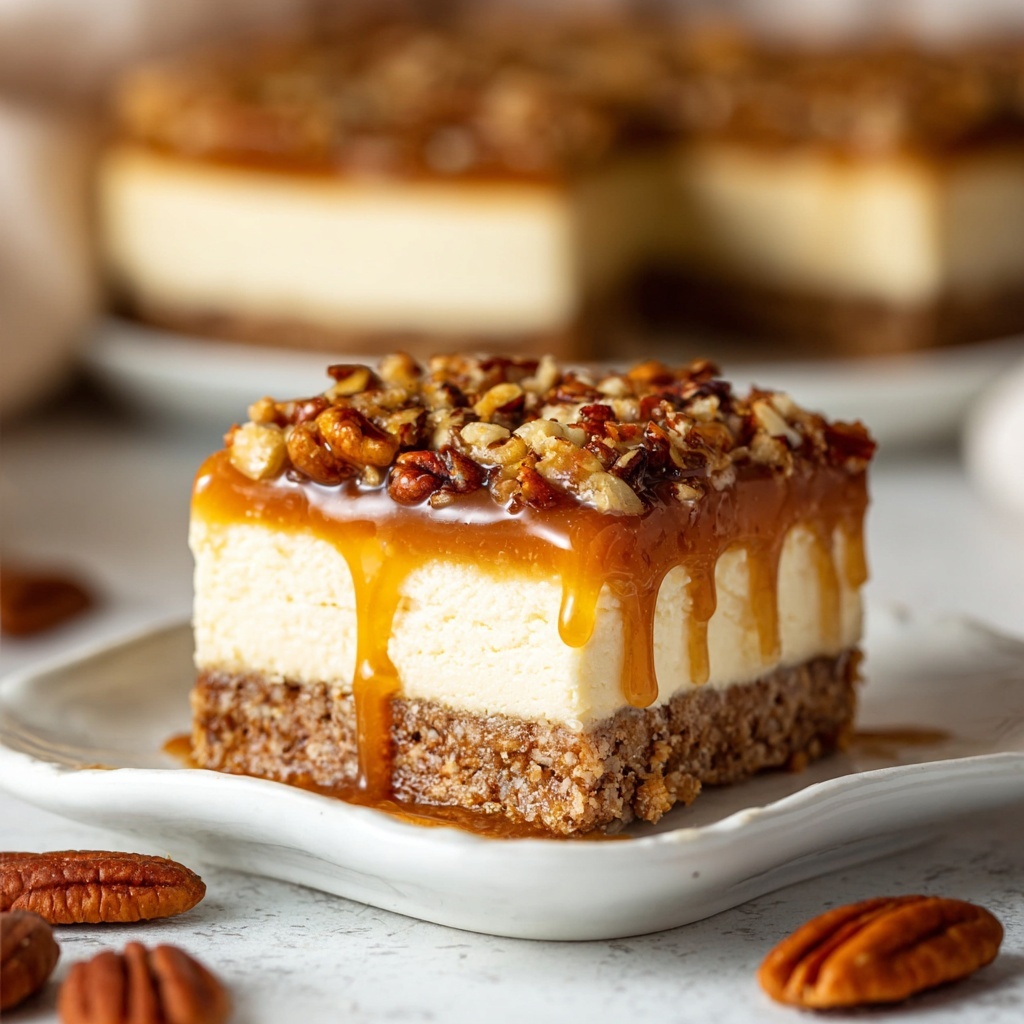 Pecan Pie Cheesecake Bars Recipe 5 Pecan Pie Cheesecake Bars Recipe - Recipe Image
