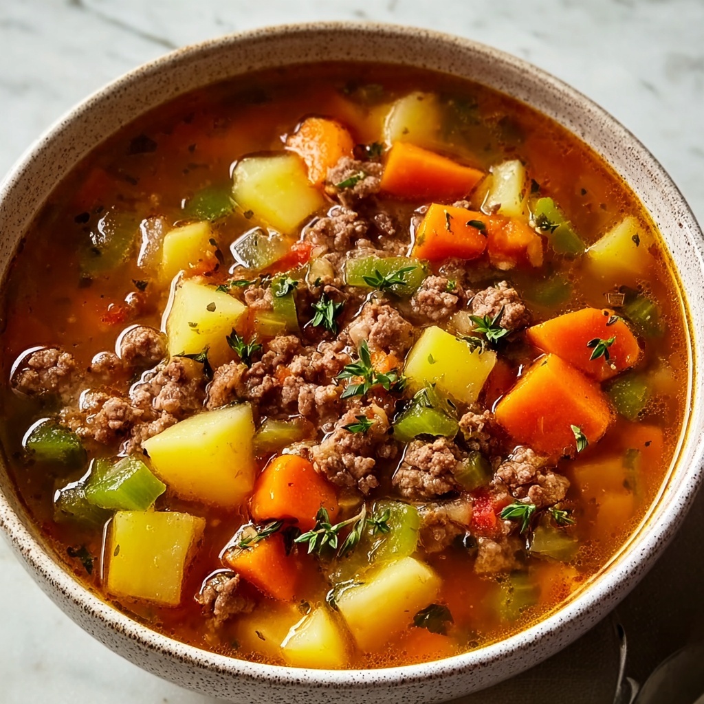 Easy Vegetable Beef Soup Recipe 5 Easy Vegetable Beef Soup Recipe - Recipe Image