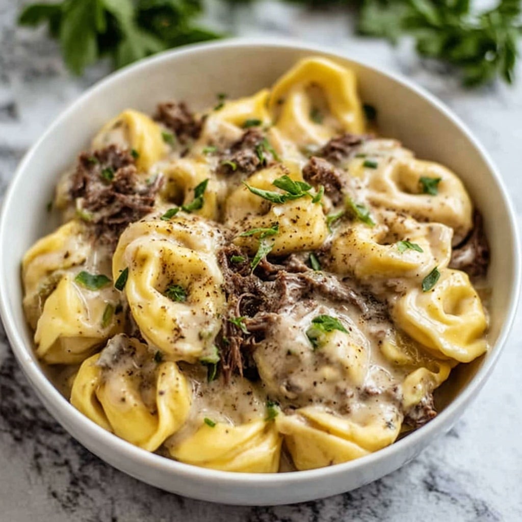 Philly Cheesesteak Tortellini Recipe 5 Philly Cheesesteak Tortellini Recipe - Recipe Image
