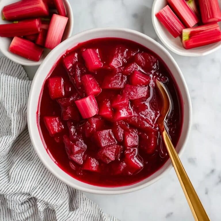 Sweet and Tangy Rhubarb Sauce Recipe
