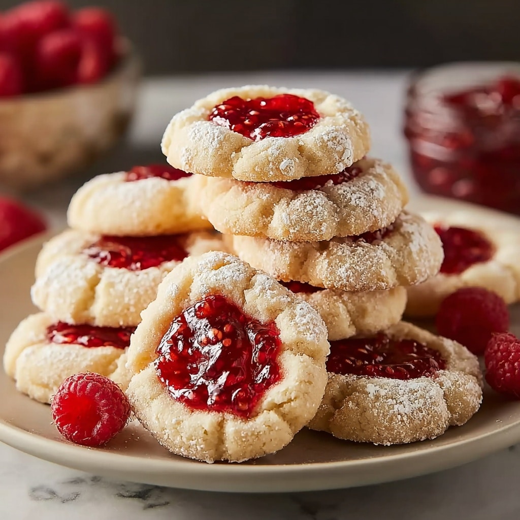 Raspberry Thumbprint Cookies Recipe 5 Raspberry Thumbprint Cookies Recipe - Recipe Image