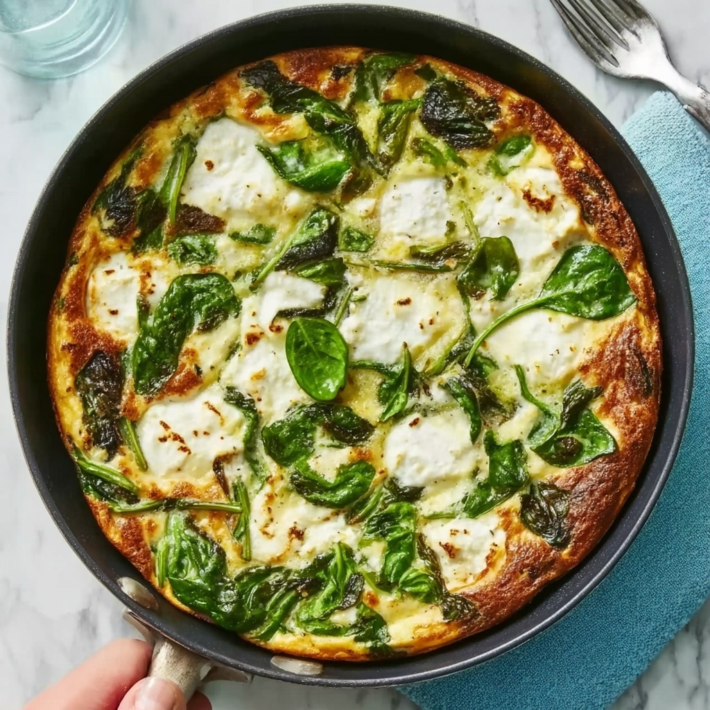 Asparagus, Leek & Ricotta Frittata with Pesto Recipe