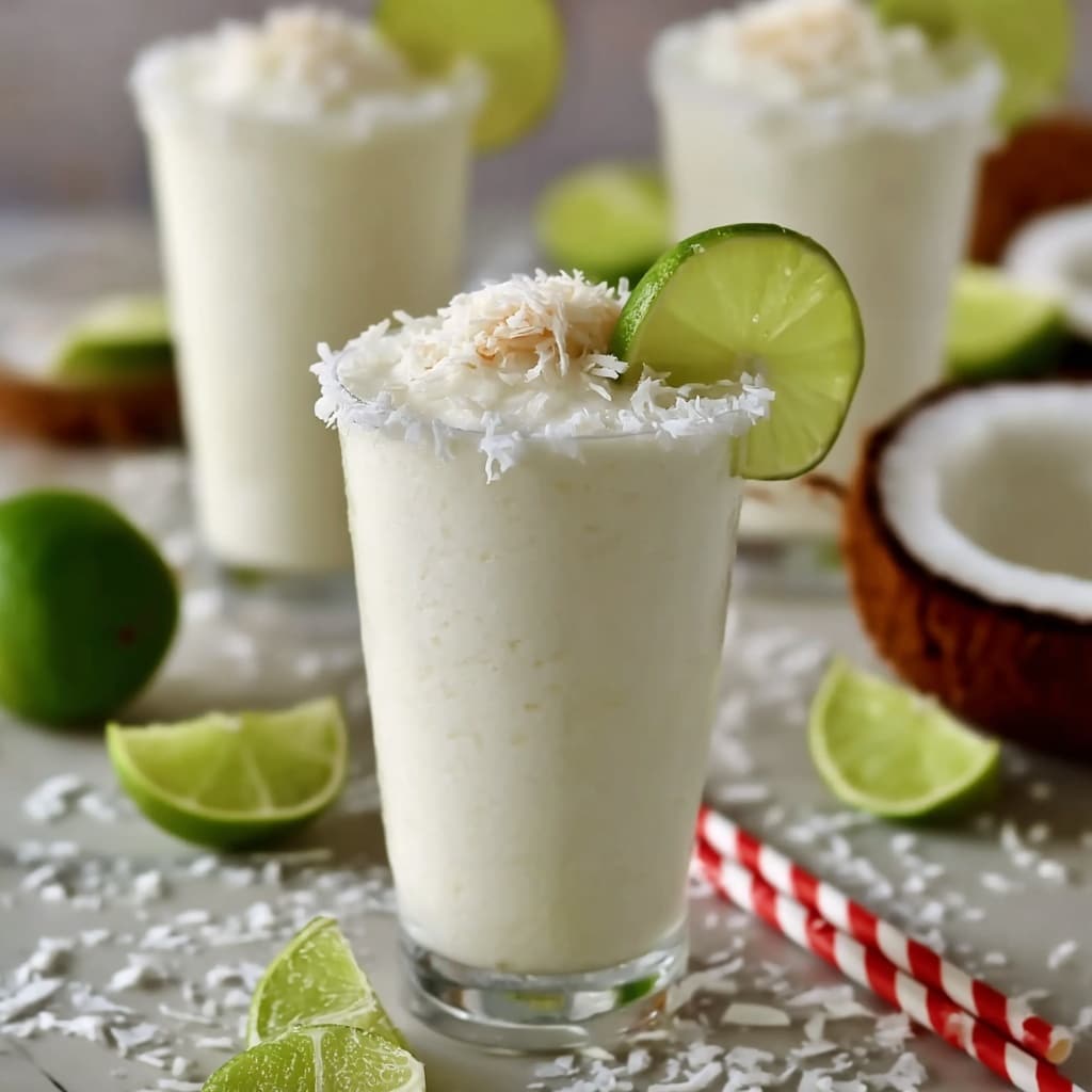 Coconut Lime Frozen Margaritas Recipe