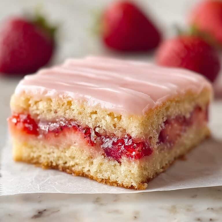 Strawberry Lemon Blondies Recipe