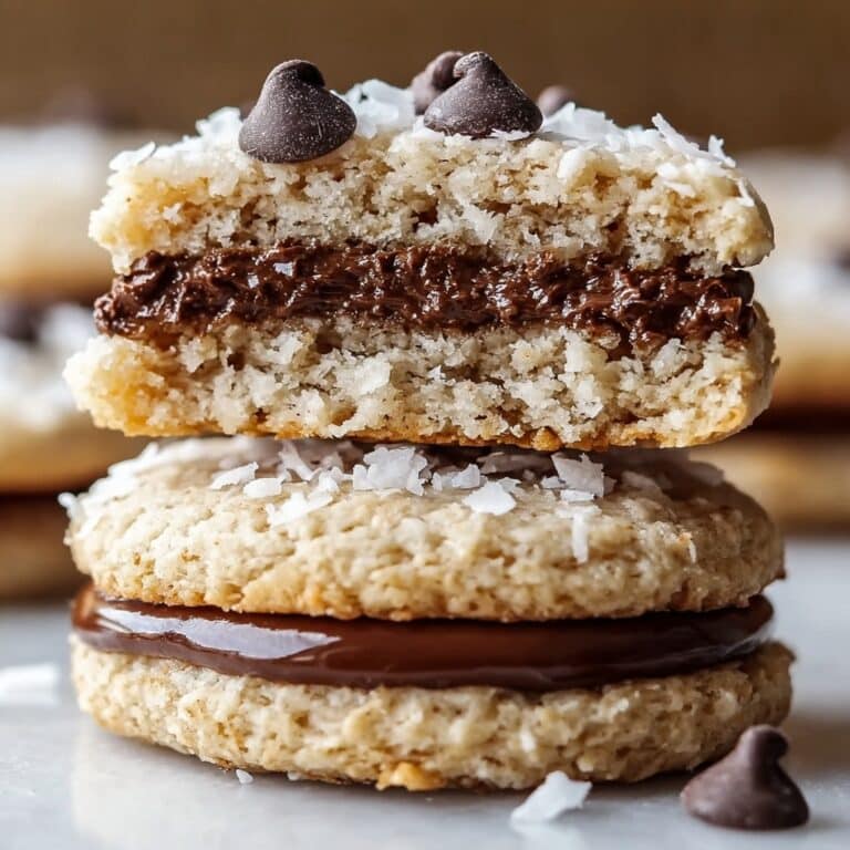 Chocolate Chip Coconut Sandwich Cookies Recipe