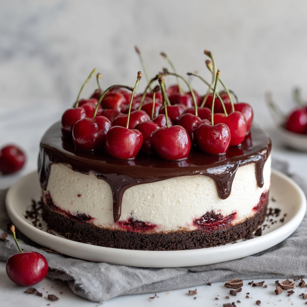Chocolate Cherry Cheesecake Recipe - Recipe Image