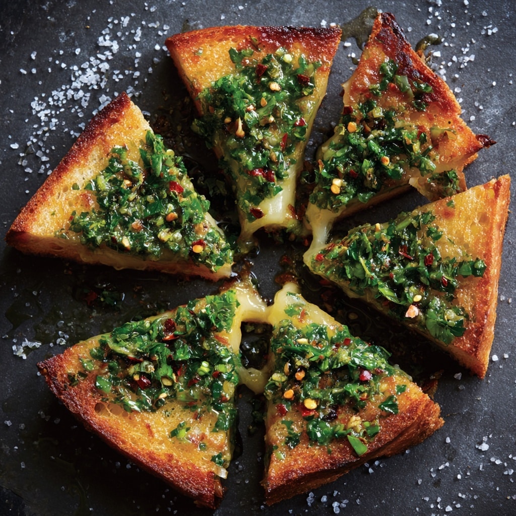 Chimichurri Garlic Bread Recipe - Recipe Image