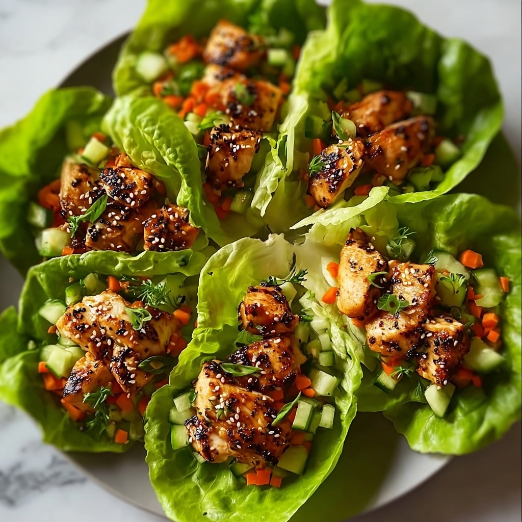 Thai Chicken Lettuce Wraps Recipe