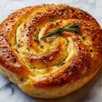 Rustic No Knead Rosemary Garlic Bread Recipe