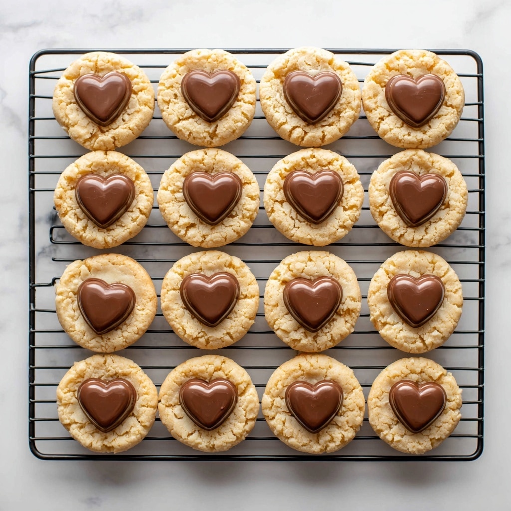 Heart Shaped Peanut Butter Cookies Recipe - Recipe Image