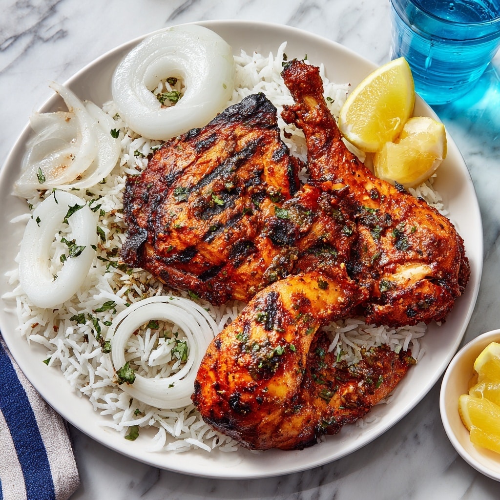 Tandoori Chicken Over Rice Recipe - Recipe Image
