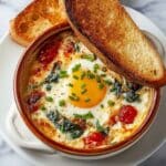 Baked Feta Eggs Breakfast Recipe