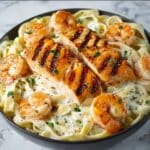 Salmon and Shrimp Alfredo Recipe