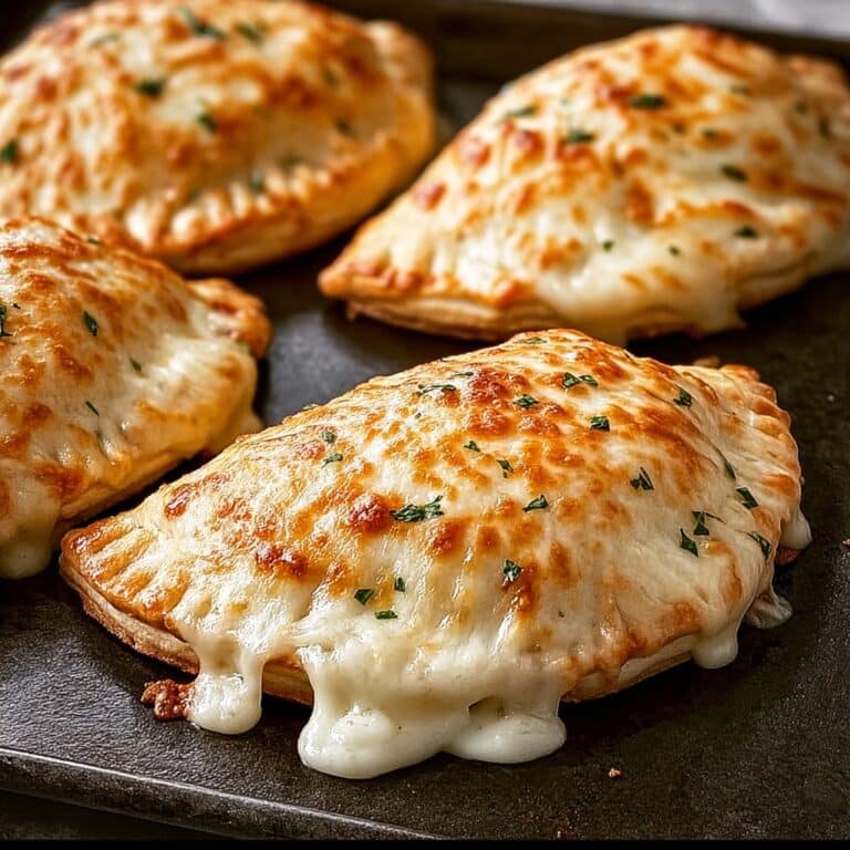 Heavenly Baked Chicken Alfredo Calzones Recipe
