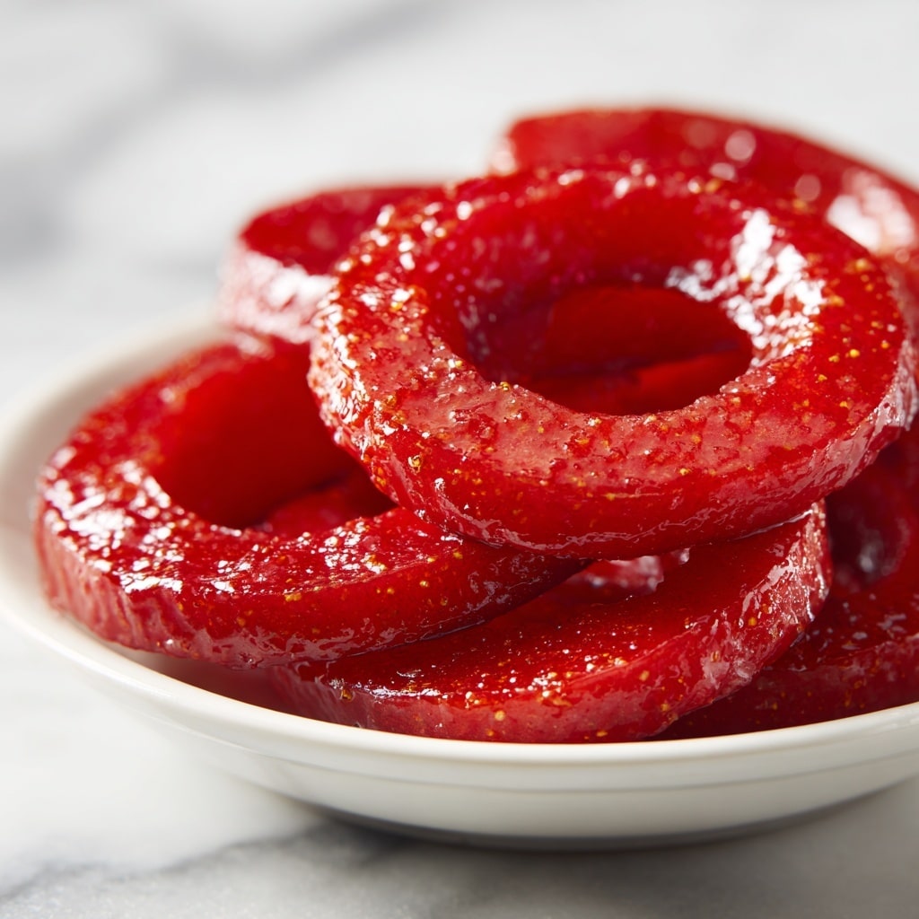 Old-Fashioned Red Cinnamon Apple Rings Recipe - Recipe Image