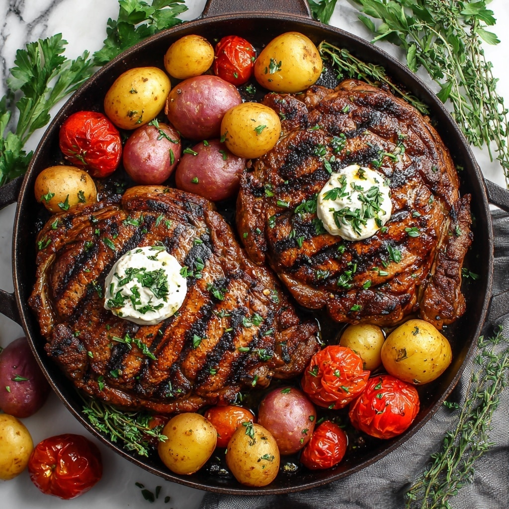 Grilled Steak and Potato Foil Packs Recipe - Recipe Image