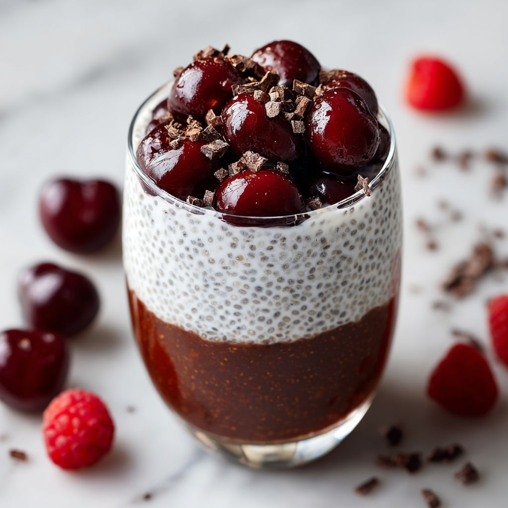 Layered Black Forest Overnight Oats Recipe - Recipe Image
