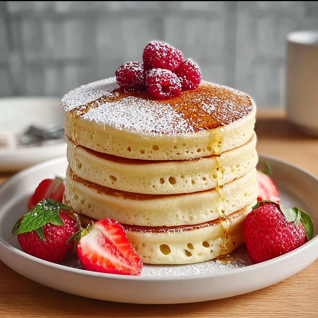 Fluffy Japanese Soufflé Pancakes Recipe