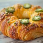 Jalapeño Popper Crescent Roll Ring Recipe