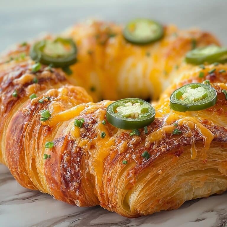 Jalapeño Popper Crescent Roll Ring Recipe