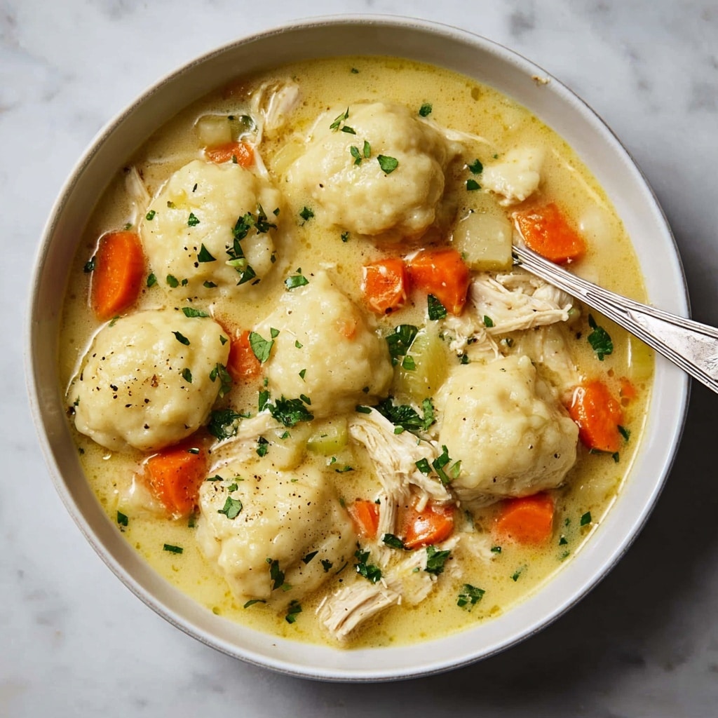 Creamy Chicken Stew and Dumplings Recipe