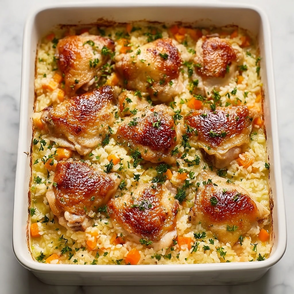 No Peek Chicken & Rice Casserole Recipe