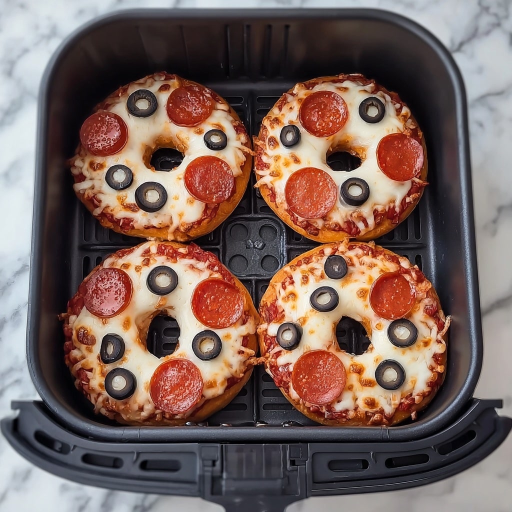Air Fryer Pizza Bagels Recipe