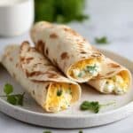 Cheesy Garlic Chicken Wraps Recipe