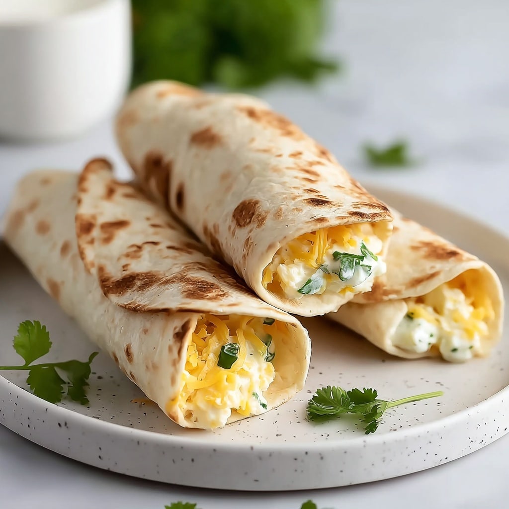 Cheesy Garlic Chicken Wraps Recipe