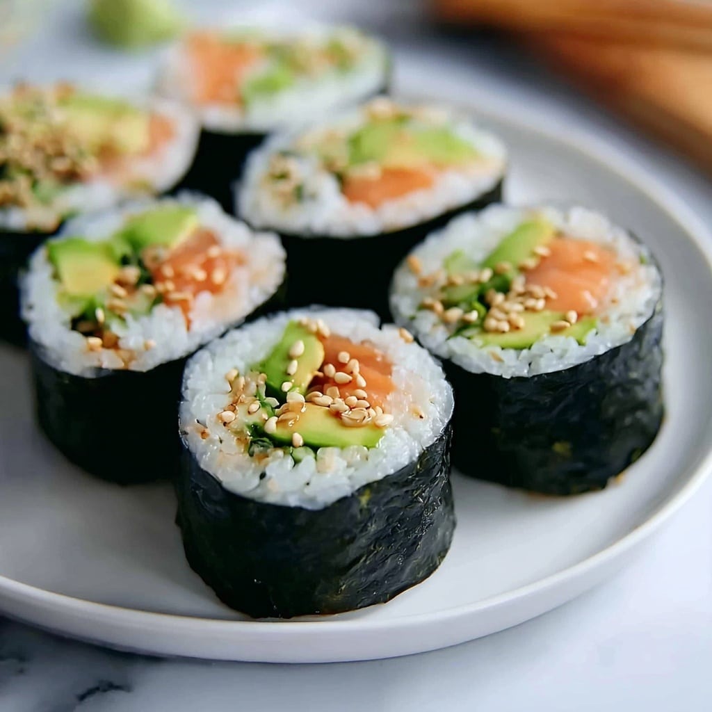 Easy Vegan Avocado Sushi Rolls Recipe