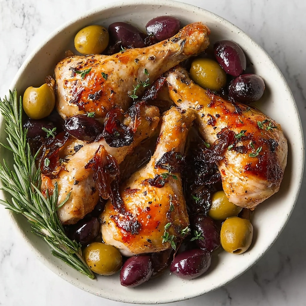 Pan-Roasted Chicken with Grapes and Olives Recipe