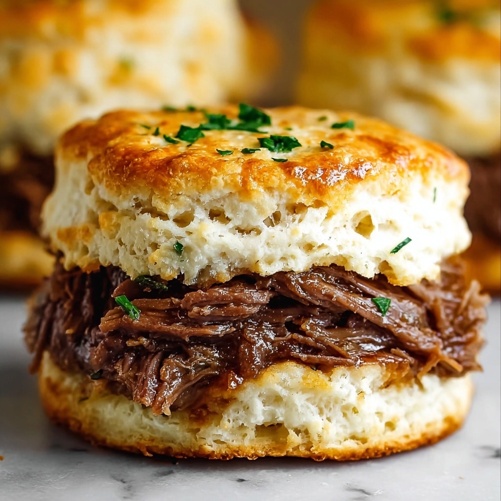 Baked French Dip Biscuits Recipe