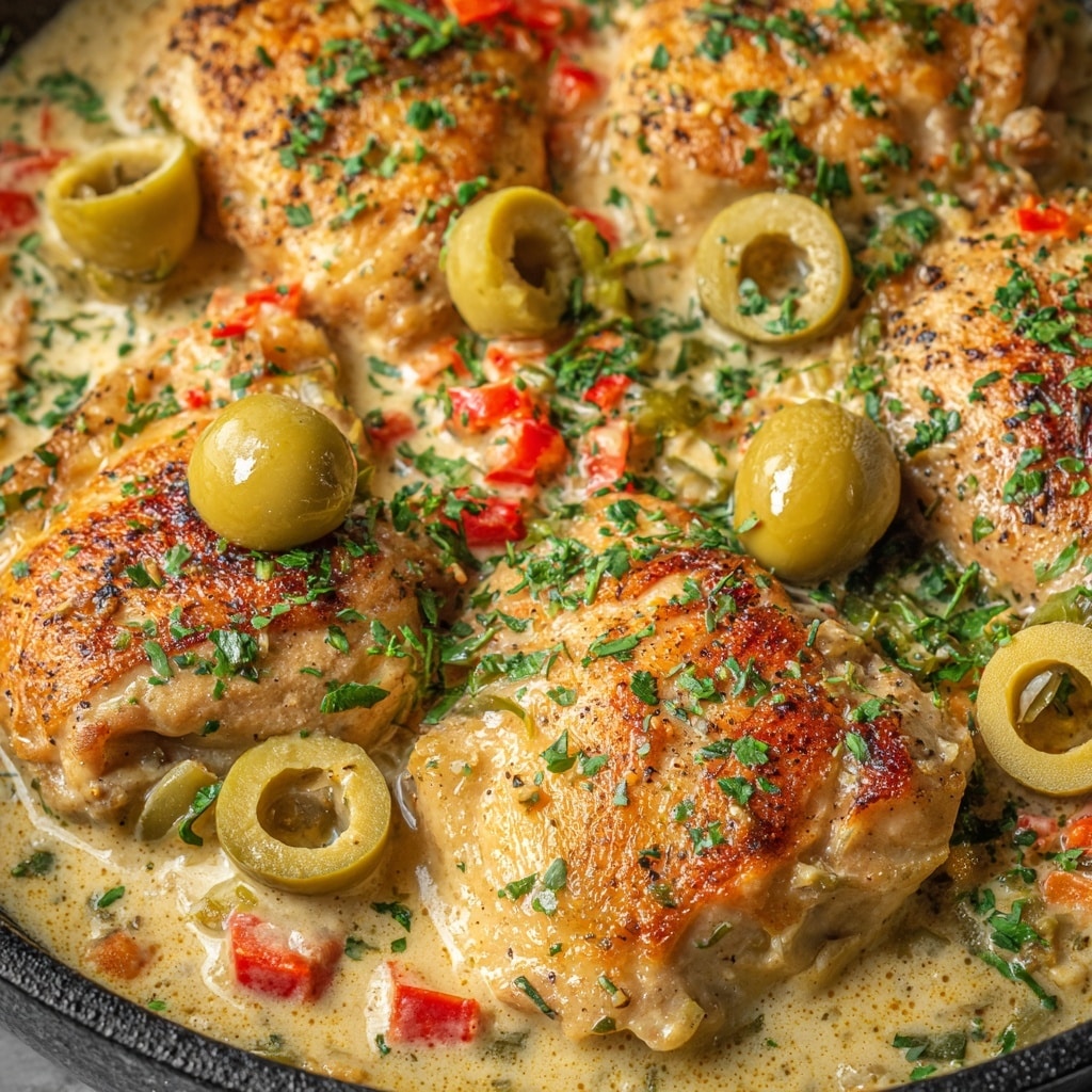 Creamy Pepperoncini Chicken Skillet Recipe - Recipe Image