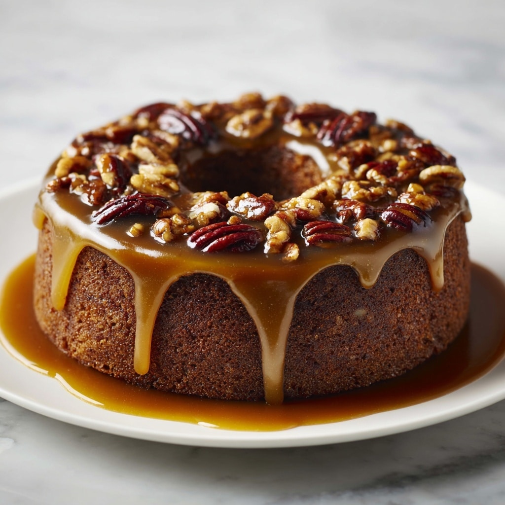 Pecan Upside Down Cake Recipe - Recipe Image