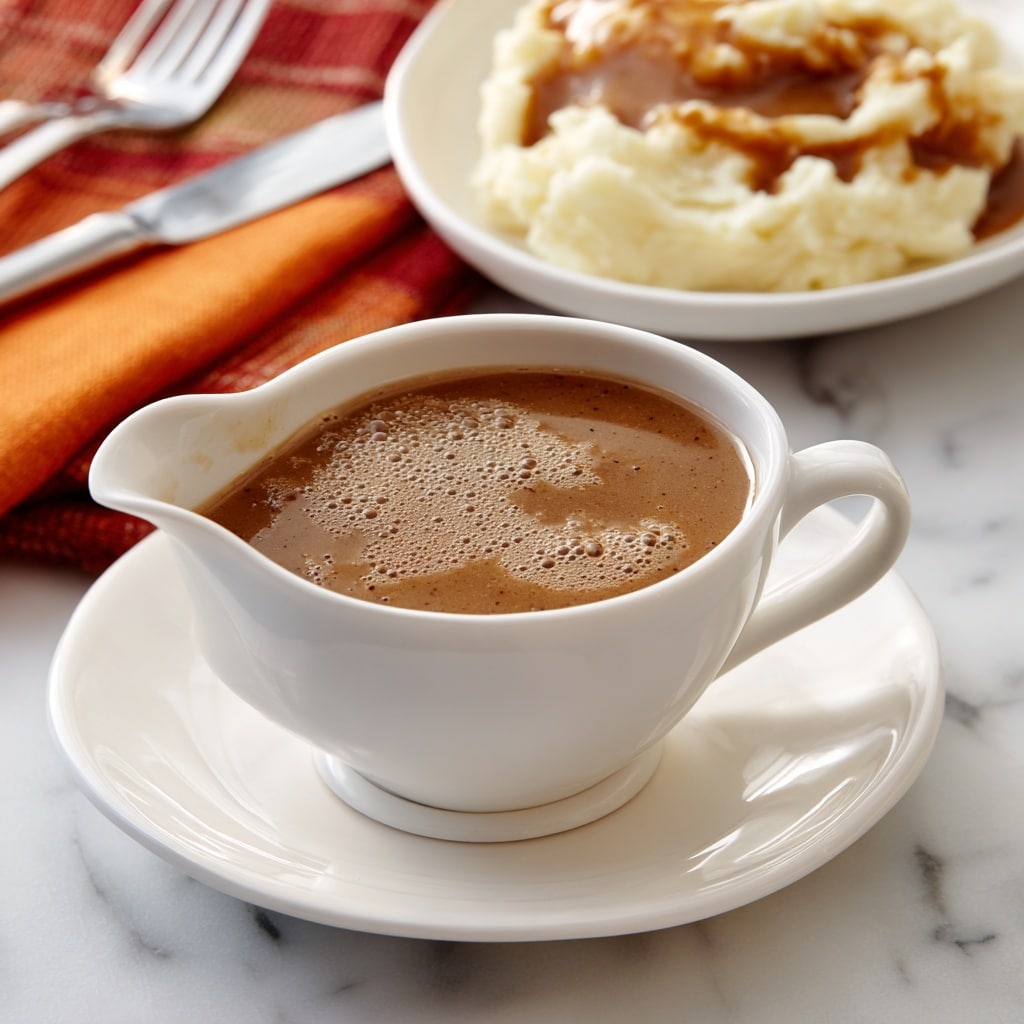 Beef Brown Gravy Without Drippings Recipe - Recipe Image