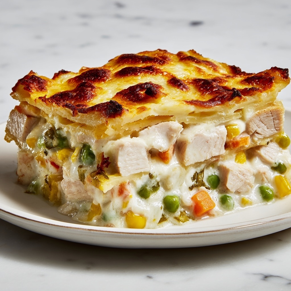 Easy Chicken Cobbler Dinner Casserole Recipe - Recipe Image