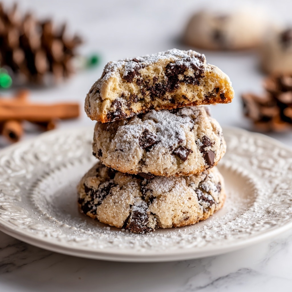 Peanut Butter Chocolate Chip Snowball Cookies Recipe - Recipe Image